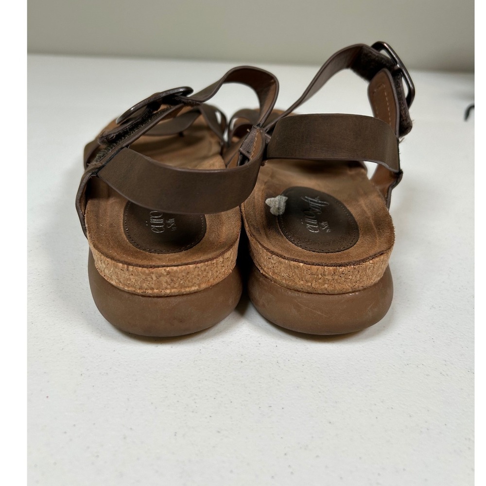 EuroSoft Hampton Sandals Women's 9.5M Brown Strappy Buckle Comfort Shoes - Picture 6 of 9